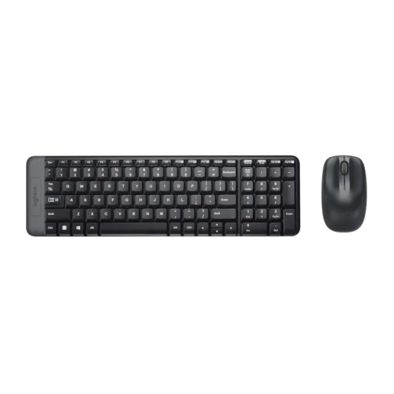 Combo Teclado e Mouse com fio USB Logitech MK220